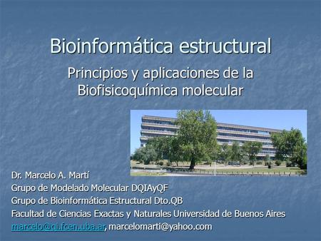 Bioinformática estructural