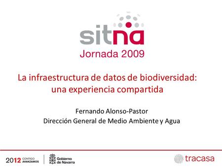 Fernando Alonso-Pastor Dirección General de Medio Ambiente y Agua