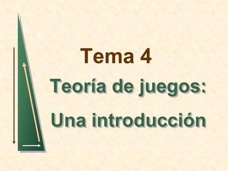 Teoría de juegos: Una introducción