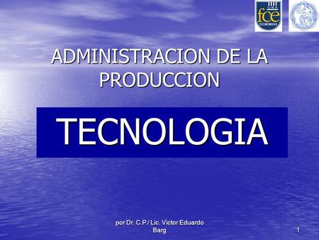 ADMINISTRACION DE LA PRODUCCION