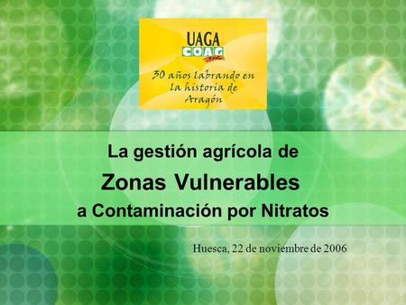 a Contaminación por Nitratos