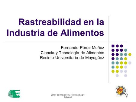 Rastreabilidad en la Industria de Alimentos