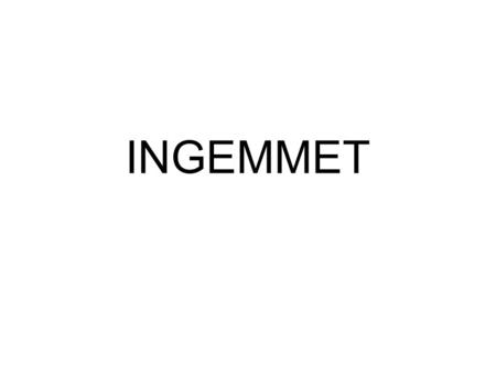 INGEMMET. CONSTITUCIÓN POLÍTICA DEL PERU Los recursos naturales son patrimonio de la nación. El Estado es soberano en su aprovechamiento. Por ley orgánica.