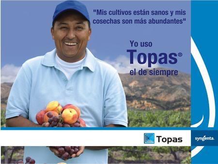 Que es Topas 100 EC Clasificación Modo de acción