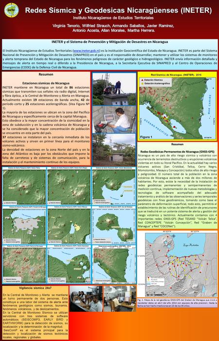 INETER y el Sistema de Prevención y Mitigación de Desastres en Nicaragua El Instituto Nicaragüense de Estudios Territoriales (www.ineter.gob.ni) es la.