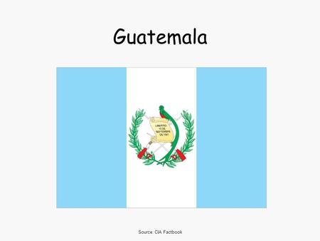 Guatemala Source: CIA Factbook.