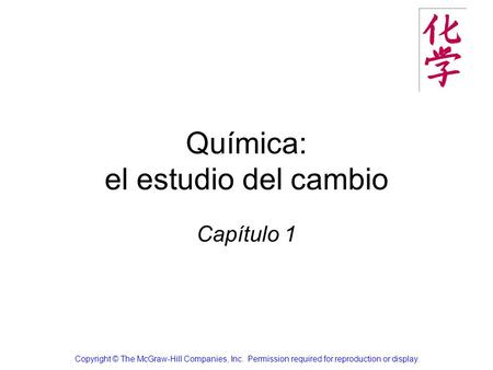 Química: el estudio del cambio