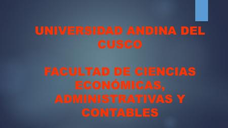 UNIVERSIDAD ANDINA DEL CUSCO