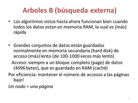 Arboles B (búsqueda externa)