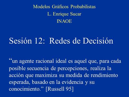 Modelos Gráficos Probabilistas