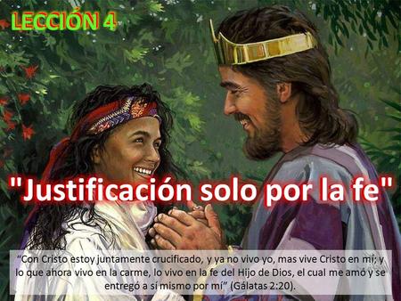 Justificación solo por la fe