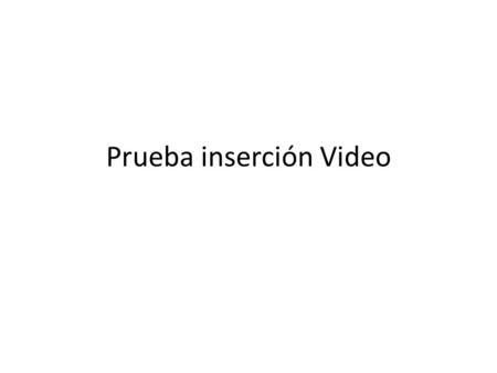 Prueba inserción Video. Con Internet 1.- En powerpoint: vamos a Ver>Barras de Herramientas>cuadro de controles. Nos aparecerá por tanto la barra de herramientas.