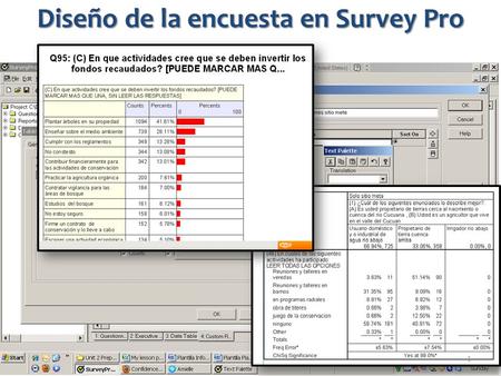Diseño de la encuesta en Survey Pro 1. 2 Al final de esta clase, sabrás usar Surveypro para: Crear y formatear un cuestionario Crear preguntas de diferentes.