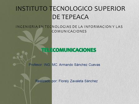 INSTITUTO TECNOLOGICO SUPERIOR DE TEPEACA