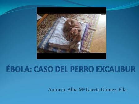 Autor/a: Alba Mª García Gómez-Ella. HISTORIA DE EXCALIBUR El 6 de octubre de 2014 se confirmó la noticia de que Teresa Romero, de 44 años, había contraído.