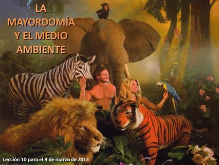 LA MAYORDOMÍA Y EL MEDIO AMBIENTE
