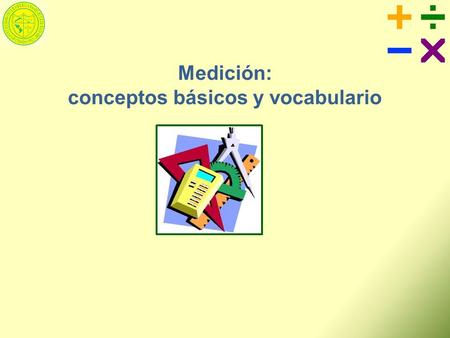 Medición: conceptos básicos y vocabulario