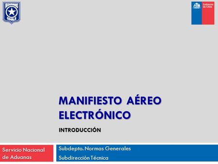 MANIFIESTO AÉREO ELECTRÓNICO