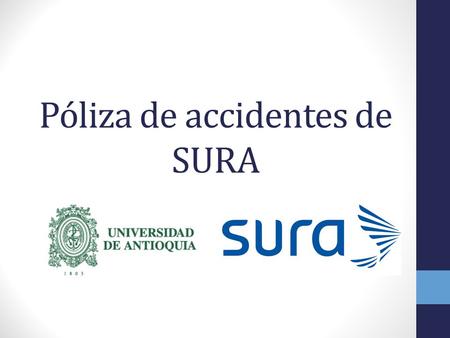Póliza de accidentes de SURA