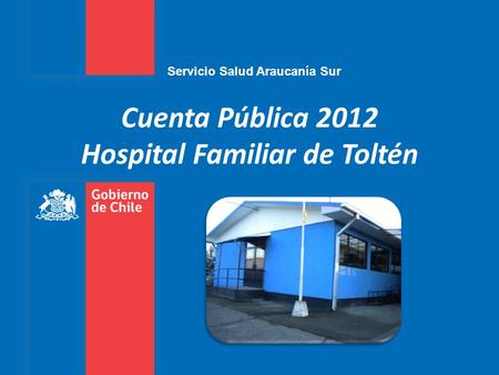 Cuenta Pública 2012 Hospital Familiar de Toltén
