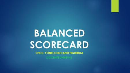 CPCC. Yónel Chocano Figueroa Docente unheval