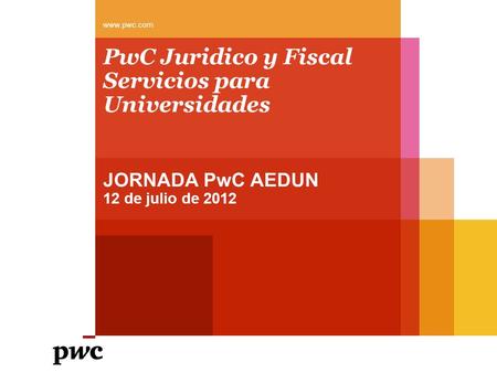 PwC Juridico y Fiscal Servicios para Universidades