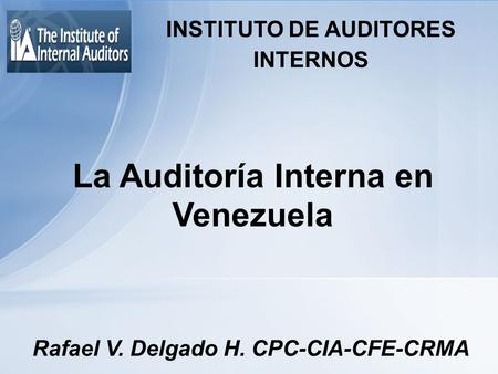 La Auditoría Interna en Venezuela