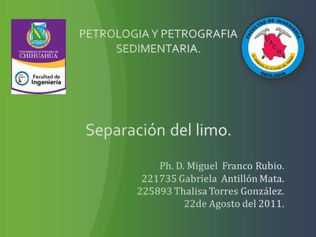 En esta imagen se aprecia lo que se hizo como primer paso. Secado del material sedimentario. 1º Colocación del material en el recipiente, 2º En seguida.