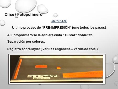 Ultimo proceso de “PRE-IMPRESIÓN” (une todos los pasos)
