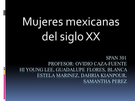 Mujeres mexicanas del siglo XX