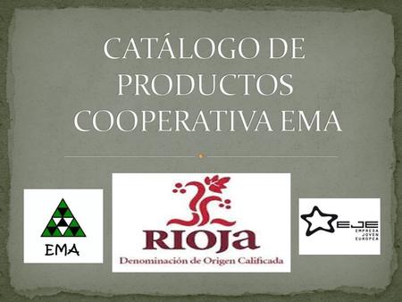 CATÁLOGO DE PRODUCTOS COOPERATIVA EMA