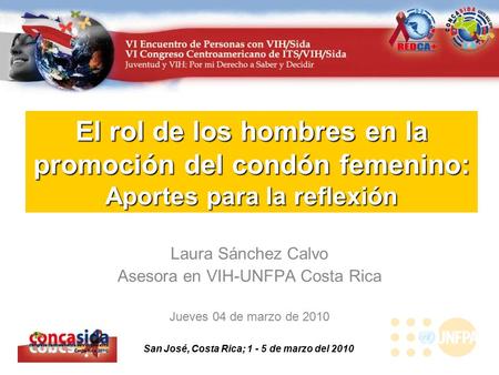 Asesora en VIH-UNFPA Costa Rica