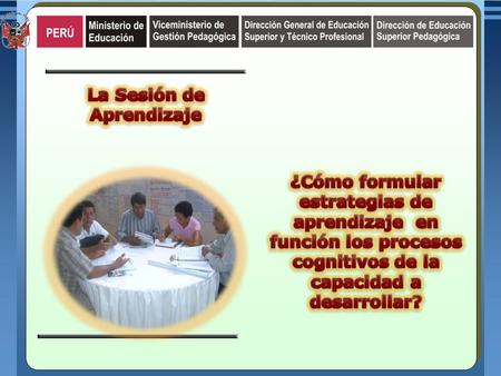 La Sesión de Aprendizaje