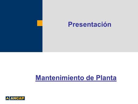 Mantenimiento de Planta