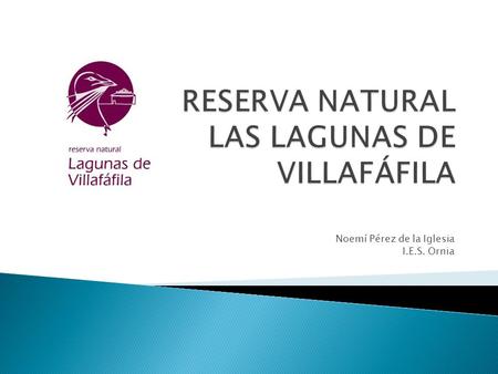 RESERVA NATURAL LAS LAGUNAS DE VILLAFÁFILA