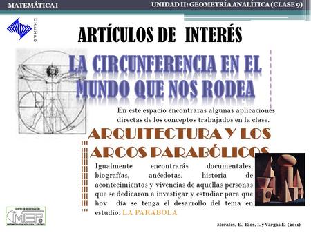 La circunferencia EN EL MUNDO QUE NOS RODEA