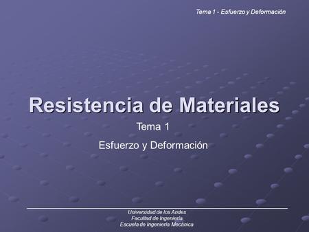 Resistencia de Materiales