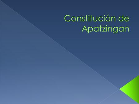 Constitución de Apatzingan