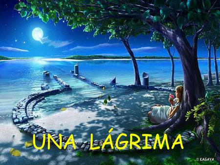 UNA LÁGRIMA.