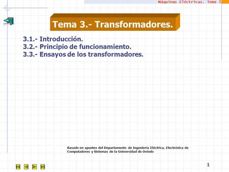 Tema 3.- Transformadores.