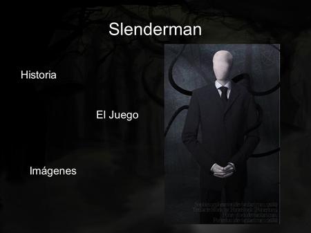 Slenderman Historia El Juego Imágenes.