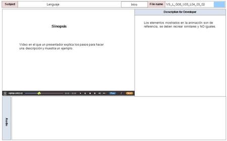 Description for Developer Audio SubjectLO File name Lenguaje Sinopsis Intro VS_L_G06_U03_L04_03_02 Video en el que un presentador explica los pasos para.