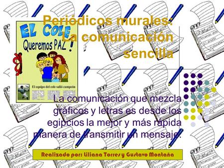 Periódicos murales: La comunicación sencilla