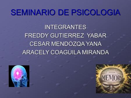 SEMINARIO DE PSICOLOGIA