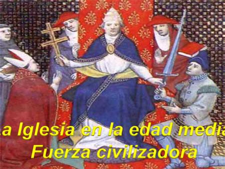 -La iglesia fue el mantenedora y protectora de la cultura heredada de Roma. -Ciencias, artes y letras en la edad media tuvieron un carácter religioso.