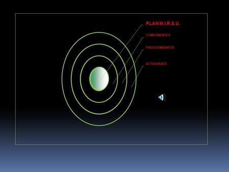 ACTIVIDADES PROCEDIMIENTOS COMPONENTES PLAN M.I.R.S.U.
