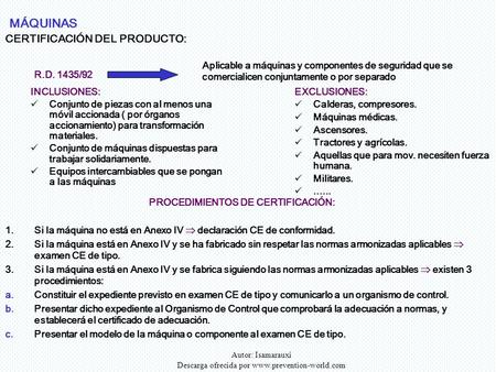 PROCEDIMIENTOS DE CERTIFICACIÓN: