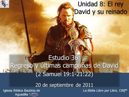 Unidad 8: El rey David y su reinado
