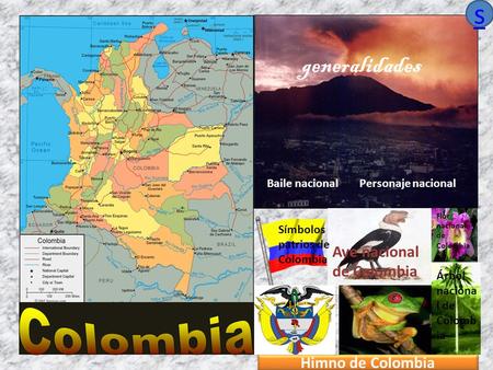 s generalidades Colombia Ave nacional de Colombia Himno de Colombia