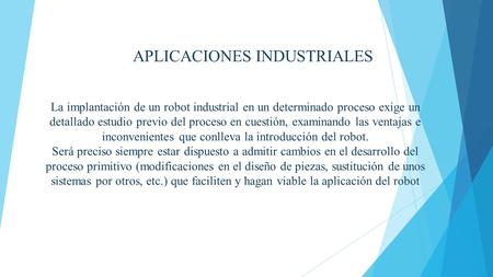 APLICACIONES INDUSTRIALES
